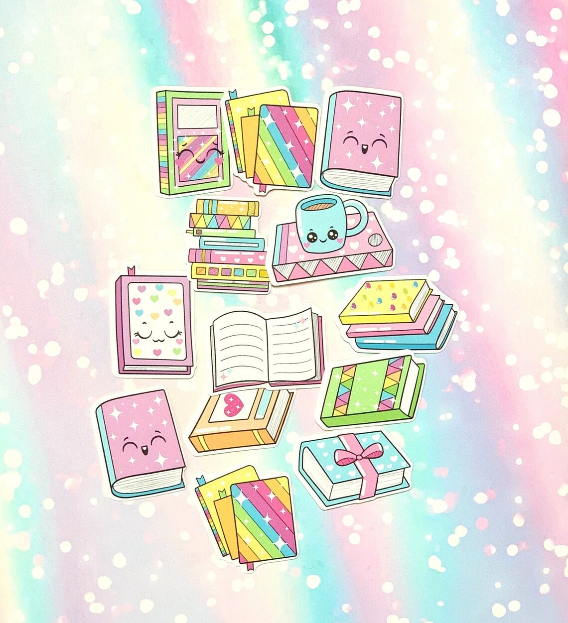 25 Pack Kawaii Lecture / Livres Autocollants papier SET 1 Etsy France