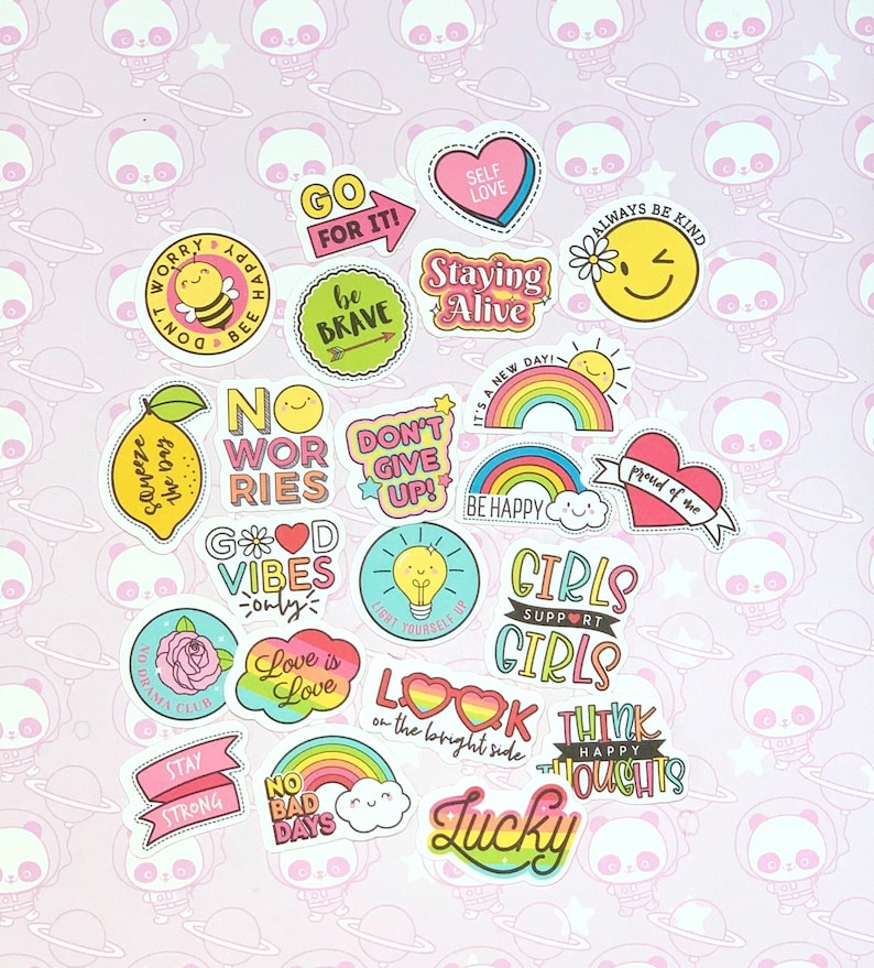 35 Pack Paper Positive Mental Health Sayings Stickers SET 1 Etsy