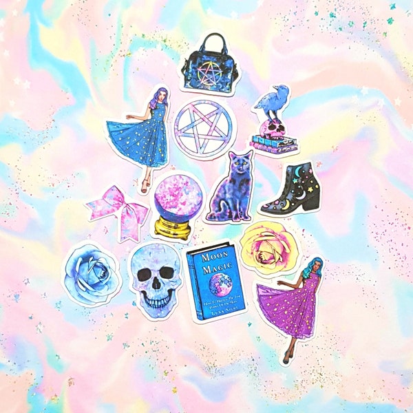 40 Pack Cosmic Witch Stickers