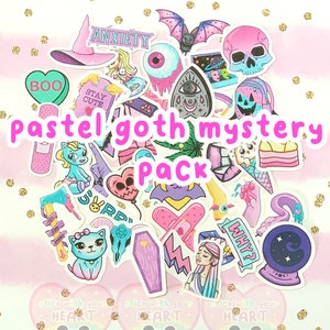 Paper Pastel Goth Mystery Surprise Stickers Set