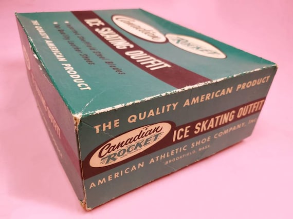 Deadstock 1960s Leather Ice Skates: Canadian Rocket, Mod  display picture 1