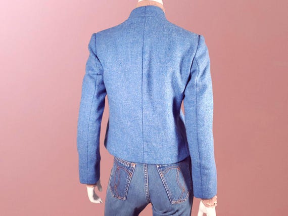 Vintage Wool Patchwork Jacket: 1980s Novelty cott… - image 5