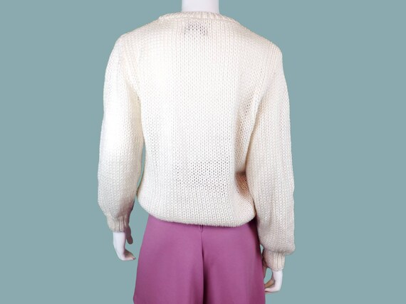 Pastel chunky rainbow sweater from the 70s. Pullo… - image 5