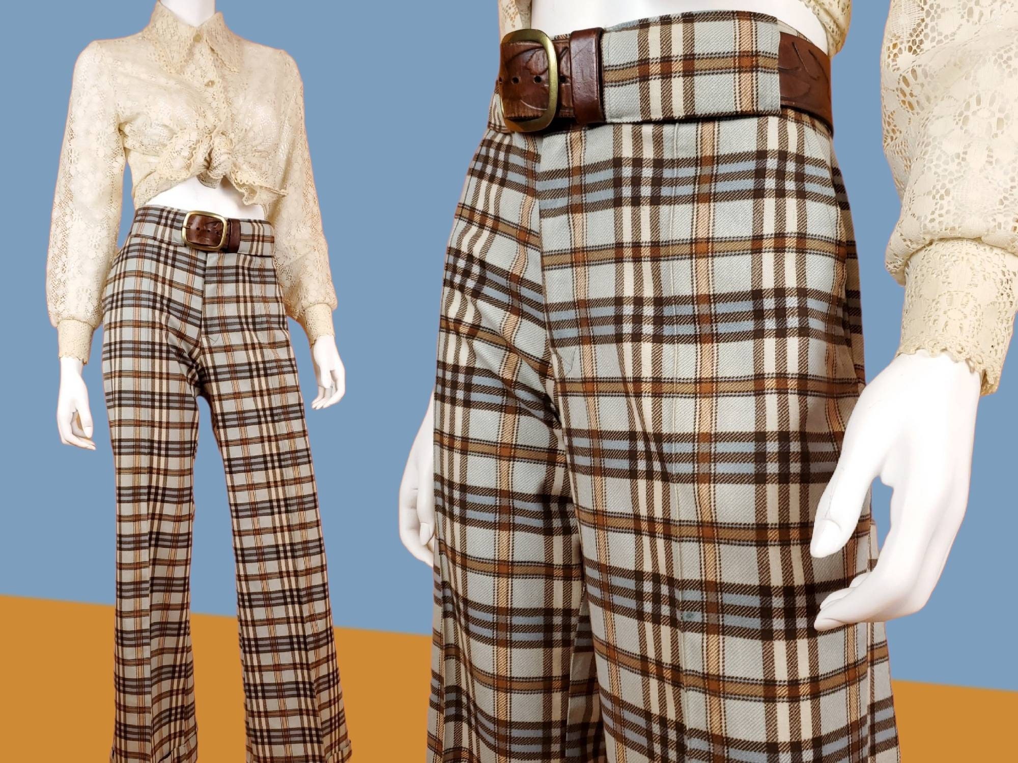 Plaid Pants Vintage - Etsy