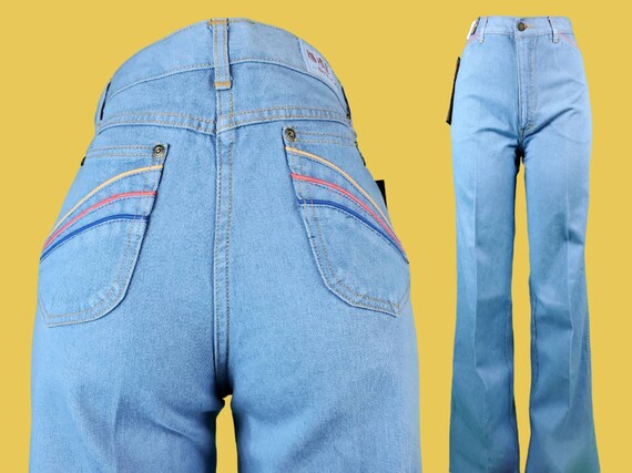 EPIC Deadstock Rainbow Jeans From the 1970s by Brittania. High -  Israel