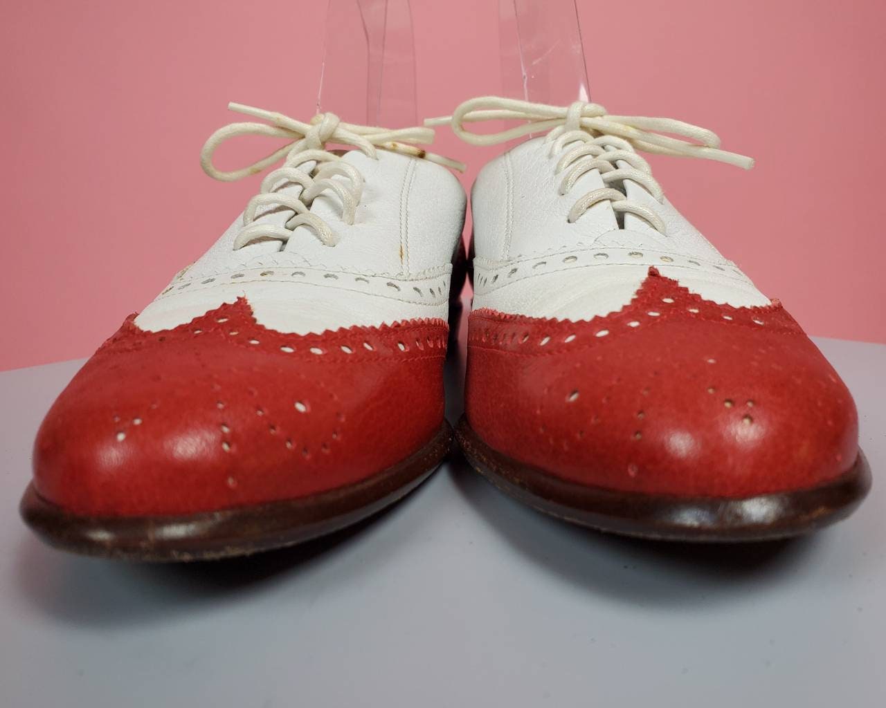 80s Vintage Wingtip Saddle Oxfords by G H Bass \u0026 Co. (Size 8)