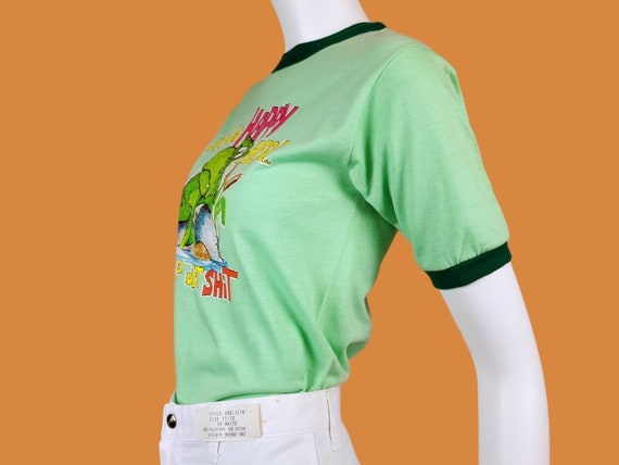 ROACH '76 frog t-shirt. Heathered pistachio green… - image 5