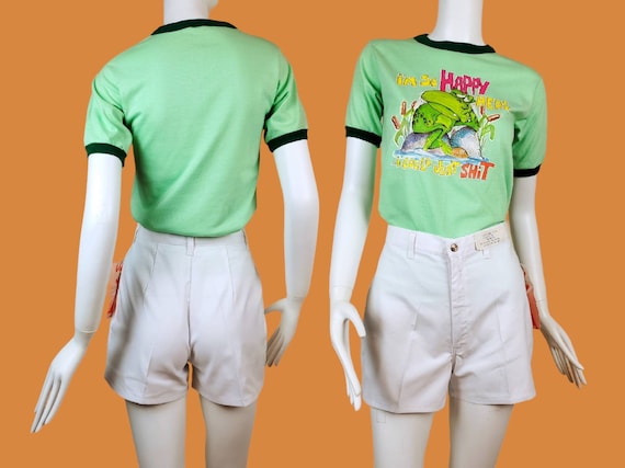 ROACH '76 frog t-shirt. Heathered pistachio green… - image 2