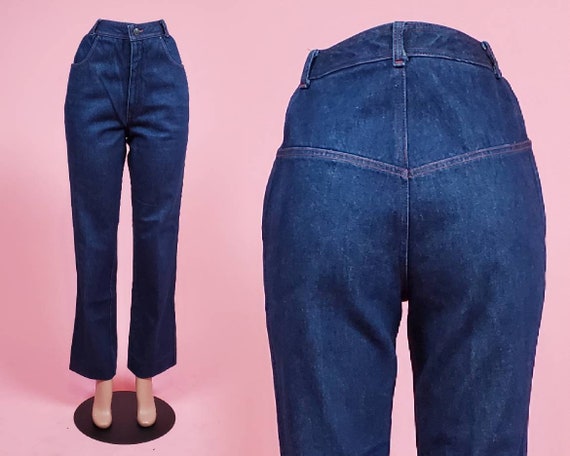 70's vintage Halston jeans. High rise. Size 8-10.