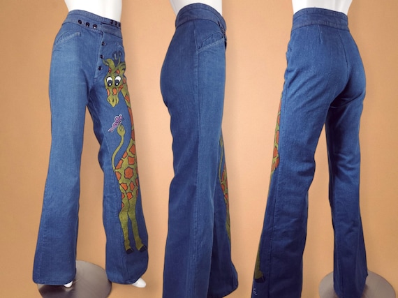 Jeans Belt Cream Giraffe Print main image 1