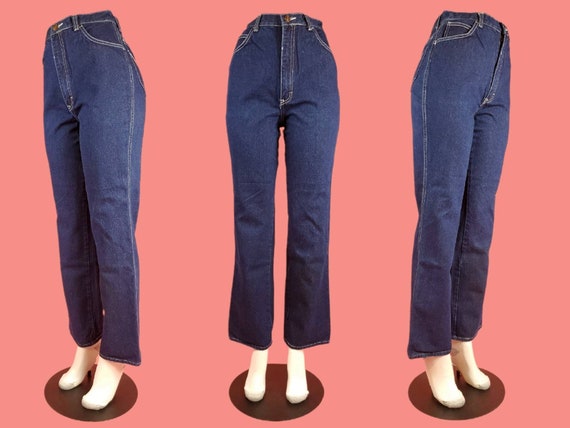 Buy High Rise Embroidered Jeans. Vintage Late 70s Early 80s. Disco Roller  Girl Designer Back Pockets. 28 X 30 Online in India 