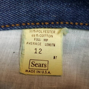 70s 80s vintage jeans. High rise. JTF by Sears. Like new. 2831 image 9