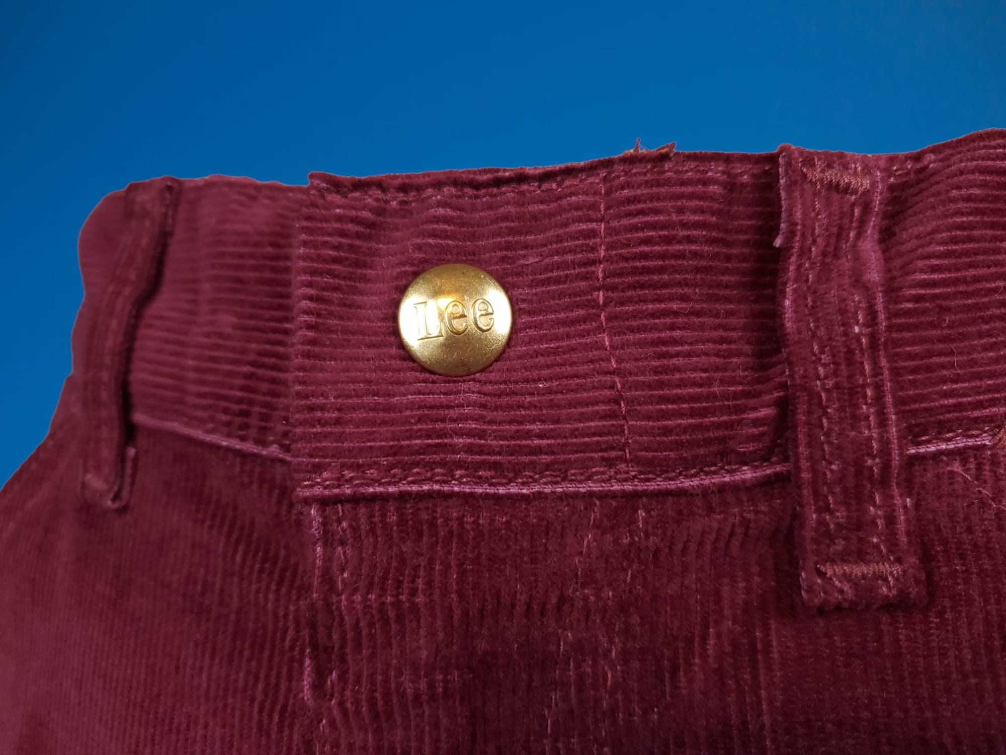 Corduroy Painter Pants From the 70s. Maroon Burgundy Deadstock