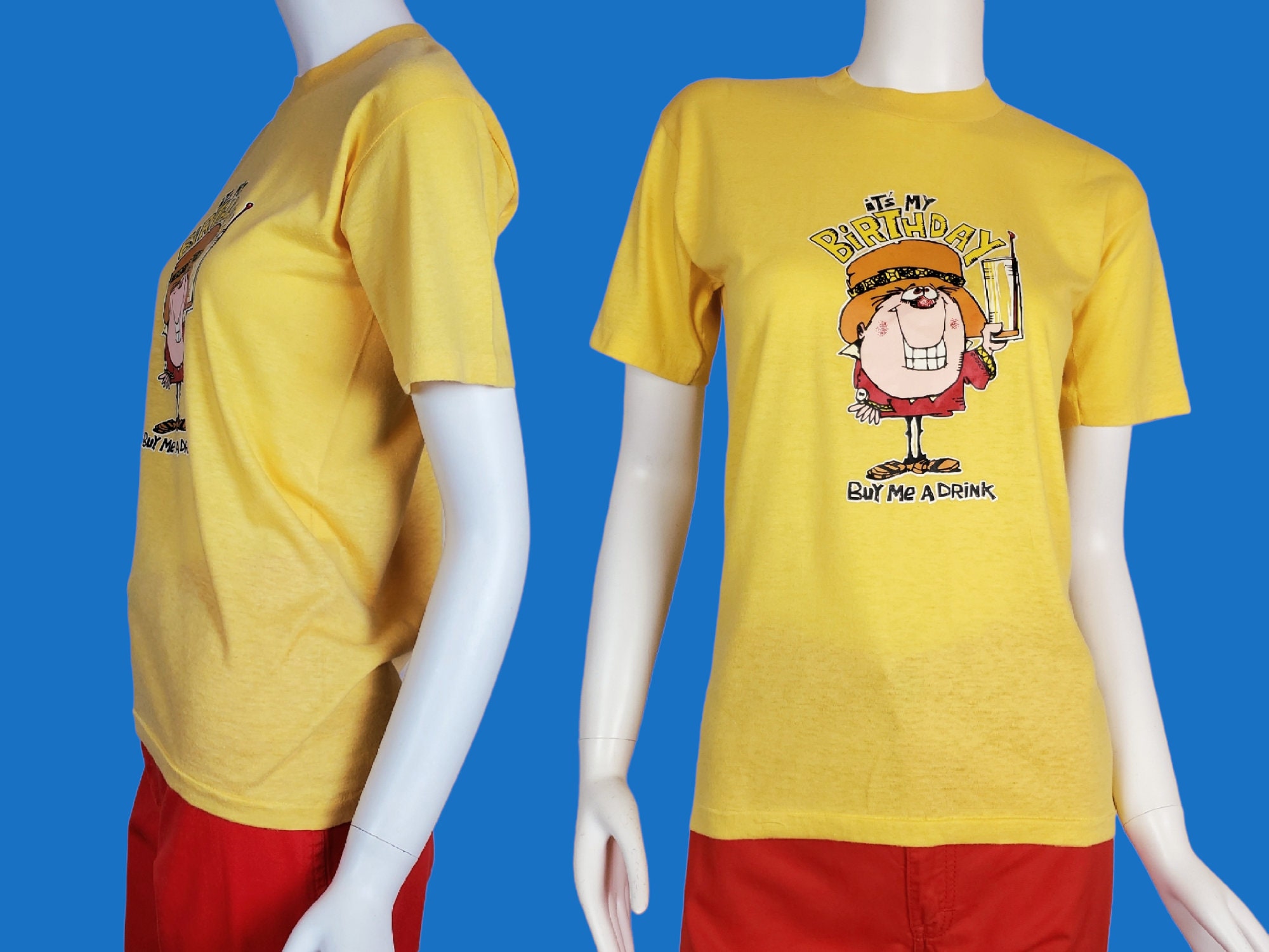 1977 Vintage Birthday T-shirt: Funny Roach Graphic Tee - Etsy