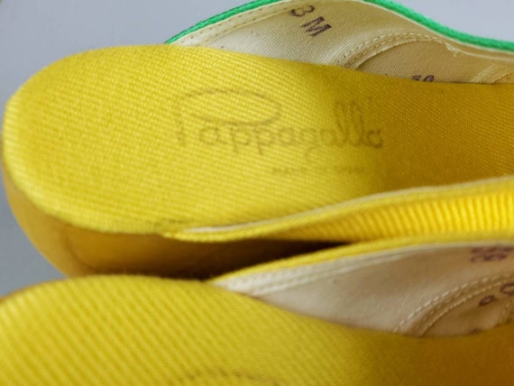 Vintage 60s Mod Colorblock Clogs by Pappagallo (S… - image 9