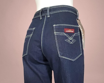 Vintage Jordache Jeans, Deadstock 70s/80s Slim Fit Dark Wash Straight Leg (29x35)