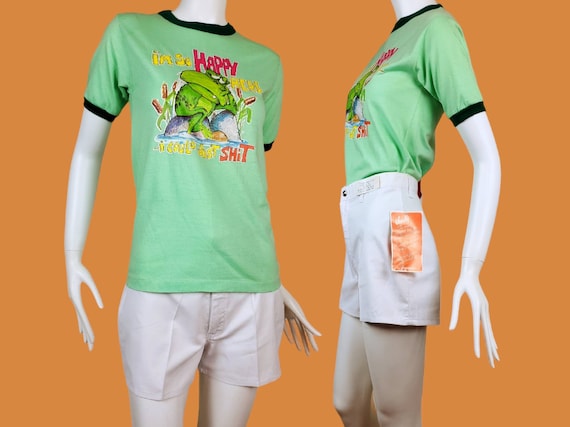 ROACH '76 frog t-shirt. Heathered pistachio green… - image 4