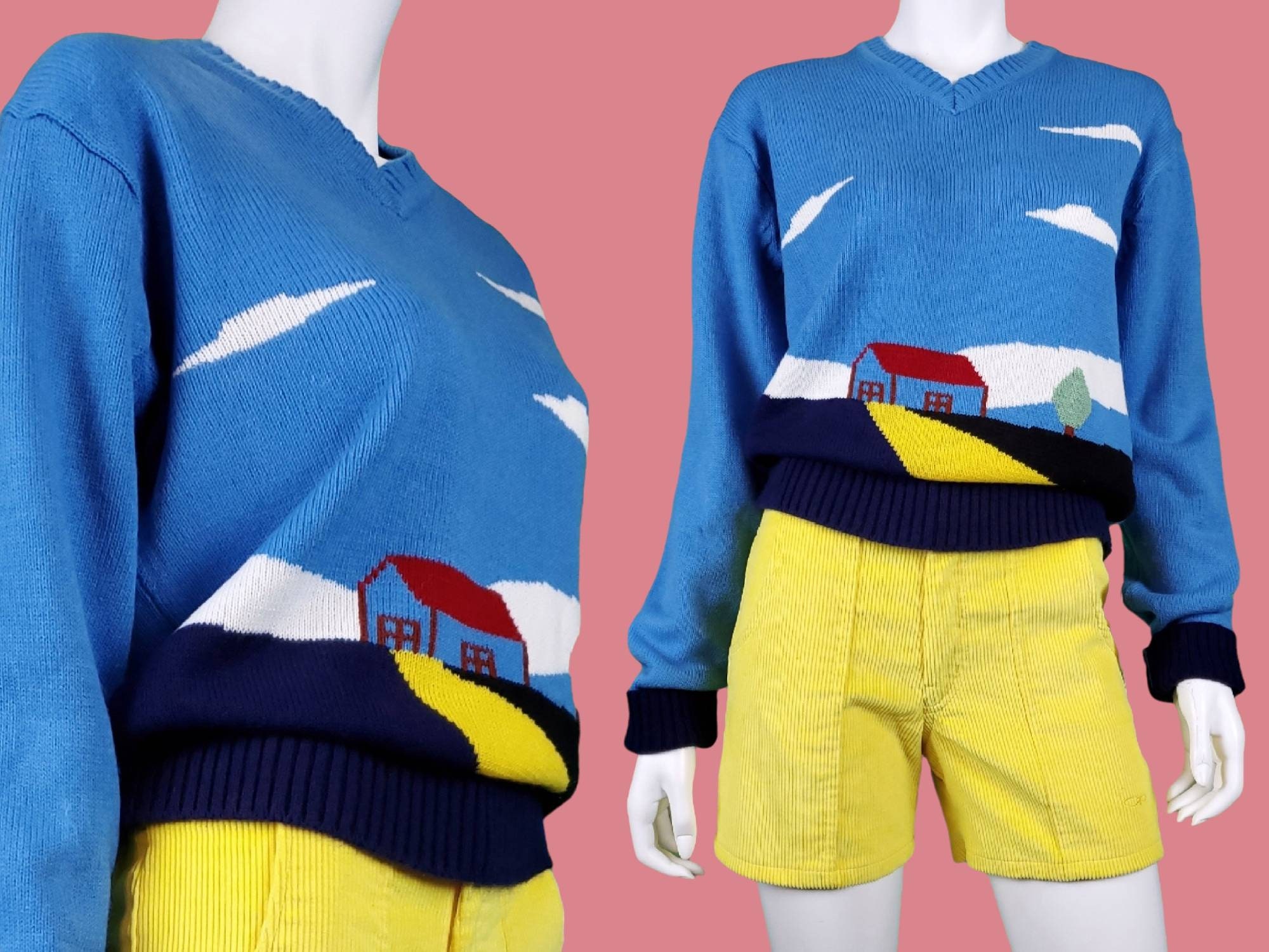 Red blue hotsell yellow sweater