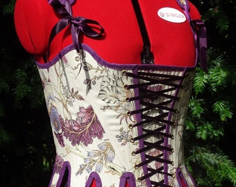 CUSTOM MADE Corset Lucy historical reconstruction cottagecore Marie Antoinette 1770-1790