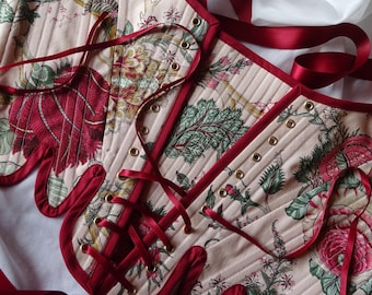 CUSTOM-MADE Corset BRIGITTE historical reenactment cottagecore Marie Antoinette 1770-1790