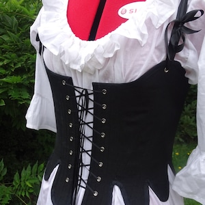 Corset Katerina SUR MESURE à laçage devant + dos 1760-1780 18e siècle Marie-Antoinette Outlander romantique reconstitution historique