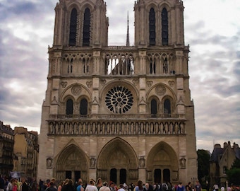 Notre Dame Digital Print: Paris Cathedral Artwork (Digital Download)