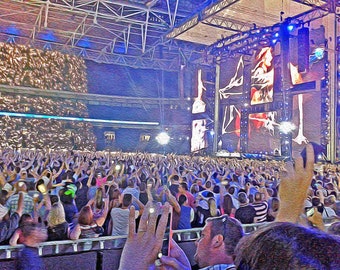 Stampa dello stadio di Wembley di Ed Sheeran: Concert Art del 2015 (digitale)