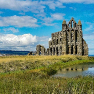 Whitby Abbey, Whitby Print, Whitby Painting, Whitby Art, Whitby Canvas