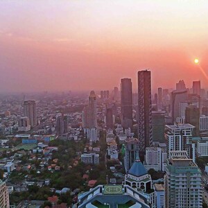 Bangkok City Skyline Digital Print