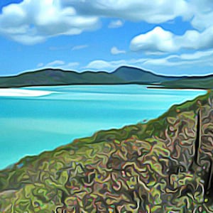 Australia Whitsunday Islands Digital Print