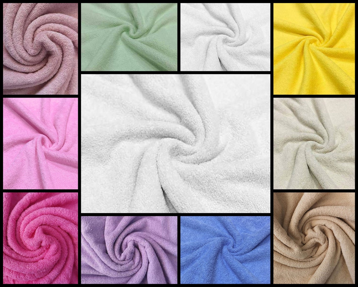 Terry Cloth Fabric 100 Cotton 59'' Wide Toweling Etsy