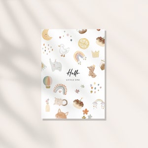 POSTKARTE BOHO 02 / Circus Kinder Postkarten für Kinder, Baby, Geburt, Affirmationen