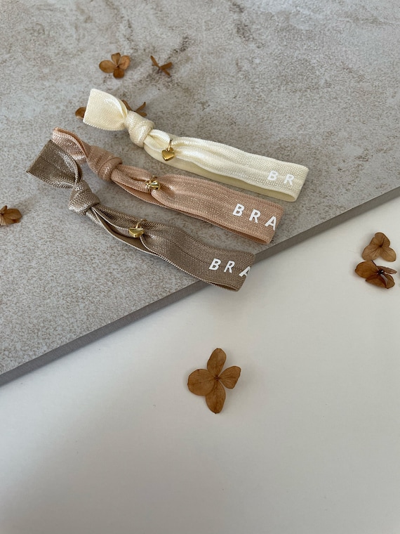 Braut elastisches Armband Aufschrift "BRAUT" I besonderes Geschenk für die Bride I Hochzeit I persönlicher Junggesellenabschied I JGA