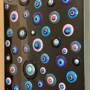 Blob Artwork 12 x 16  inch piece with a resin base
