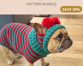 Crochet French Bulldog Sweater and Hat Pattern (PDF Pattern)