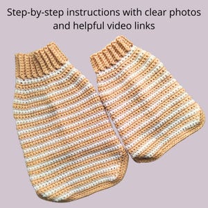 Sphynx cat sweater pattern, Crocheted sweater for cat pattern, Crochet dog sweater pattern, sphynx cat clothes, cat sweater crochet pattern. image 13