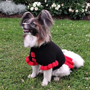 Hondenjurken voor grote honden, hondenkleding, grote hondenjurken, gehaakte bloemenpatronen, gehaakt hondentruipatroon, sphynx kattentrui.
