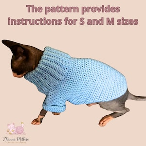 Maglione per gatti, modelli all'uncinetto, vestiti per gatti sphynx, modello per gatti, cappotti invernali per gatti, giacca per gatti, cappotto invernale per cani, modello all'uncinetto facile.