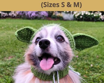Hundemütze Häkelanleitung, Lustiges Haustier Kostüm, PDF Pattern, Größen S & M