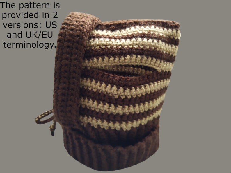 Сrochet hat pattern for French Bulldog, Crochet dog hat pattern, Dog hat pattern, Hat for pet with Ear Holes, Beginner crochet pattern. image 2