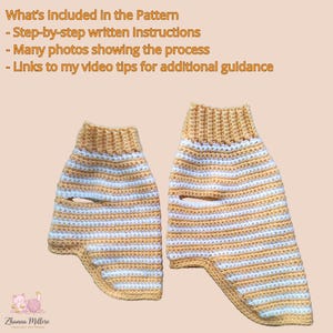 Sphynx cat sweater pattern, Crocheted sweater for cat pattern, Crochet dog sweater pattern, sphynx cat clothes, cat sweater crochet pattern. image 3