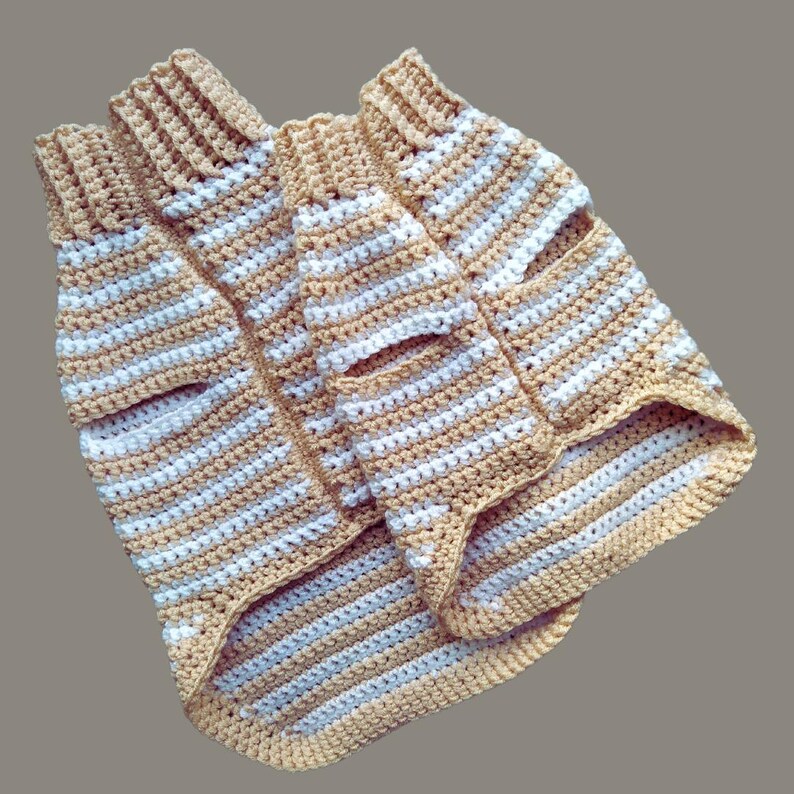 Sphynx cat sweater pattern, Crocheted sweater for cat pattern, Crochet dog sweater pattern, sphynx cat clothes, cat sweater crochet pattern. image 8