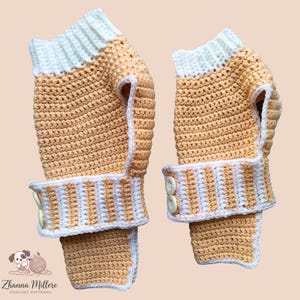 Padrão de crochê para suéter de cachorro, roupas para chihuahua, roupas para gatos sphynx, presentes para yorkshire terrier, suéteres para cães pequenos, padrão de crochê fácil.