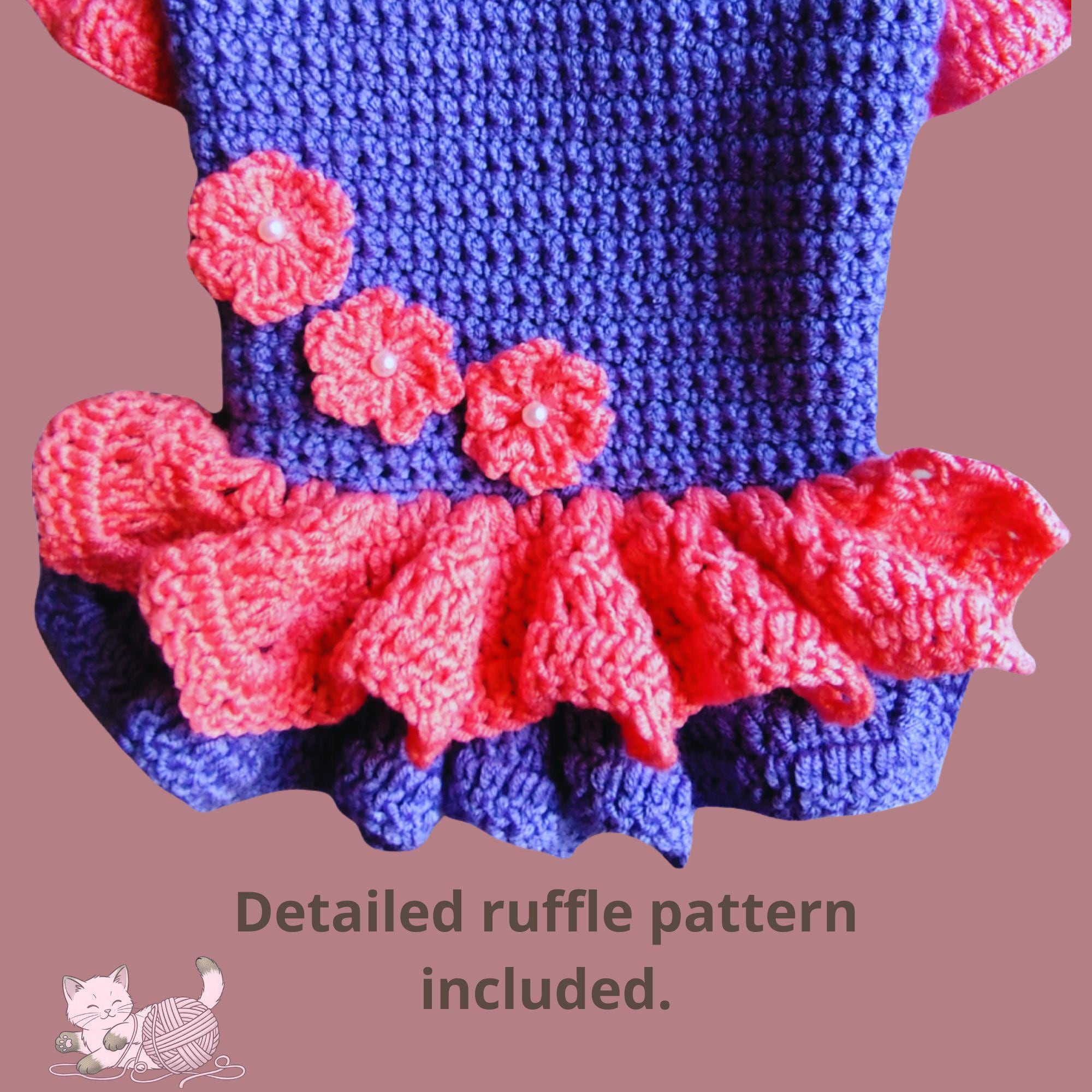 crochet cat dress pattern free I made my cat a dress for her 1st birthday!! : r/crochet