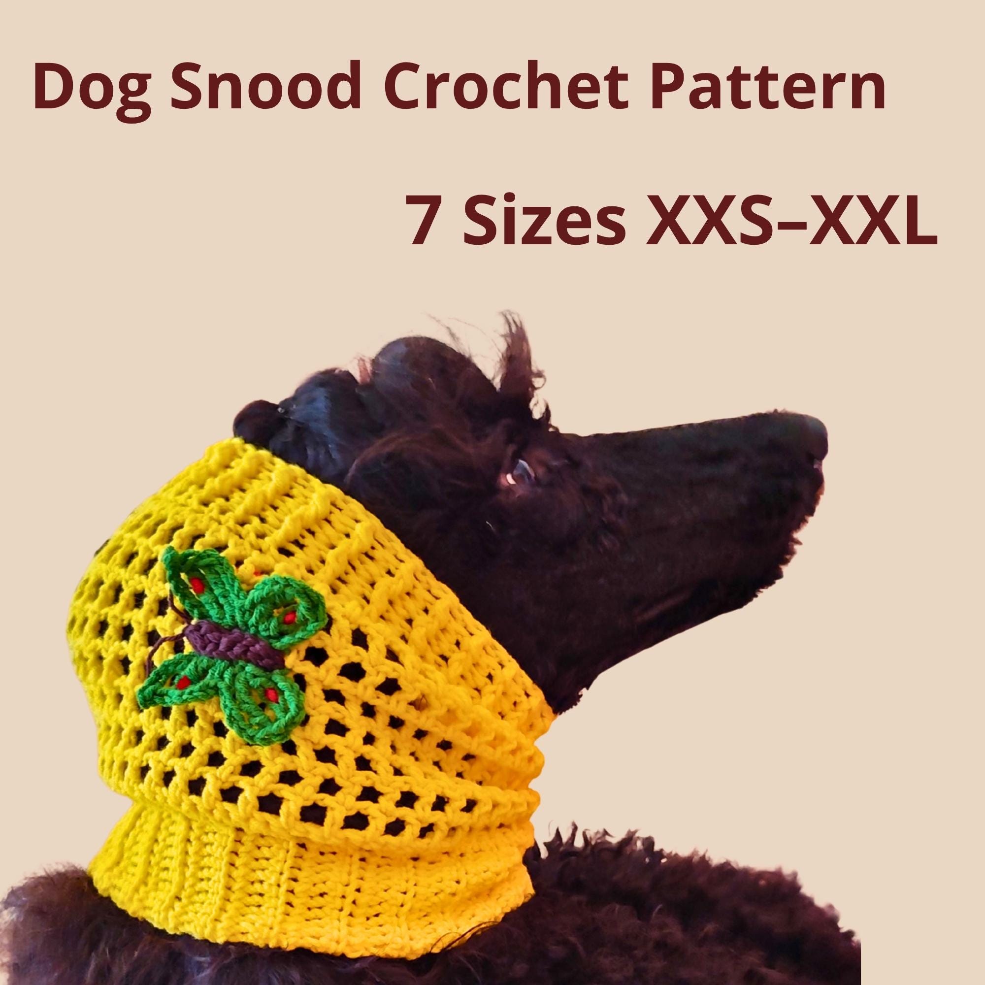 30 Dog Snood Crochet Patterns for Cozy, Cute, and Practical Pet Wear 8 Long-Eared Dogs Snood Crochet Pattern