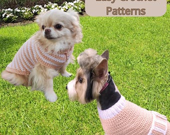 Pull pour chien au crochet, vêtements pour chiens mignons, pulls