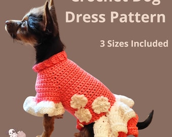 Hundekleid mit PDF Häkelanleitung – Größen S, M & L