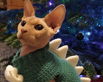 Modèle au crochet pour chat, vêtements pour chat sphynx, pull pour petit chien, veste d'hiver pour chien, déguisements de chat pour chats, manteau pour chat, pull chihuahua.