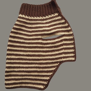 Сrochet sweater pattern for french bulldog, Crochet dog sweater pattern, Pet stripe sweater crochet pattern, dog jumper crochet pattern.