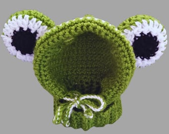 Patrón de gorro de crochet para perro, regalos para mascotas, gorro de rana para gato, patrón de crochet para principiantes, divertidos disfraces para perros, gorro de perro con agujeros para las orejas, ropa para mascotas.